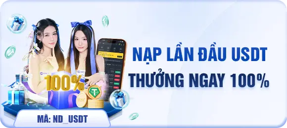 nạp lần đầu f8bet bằng usdt nhận thưởng ngay 100%
